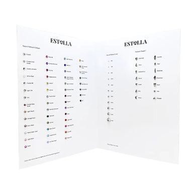 Estella Flat Back Crystals Colour Chart - Bluestreak Crystals