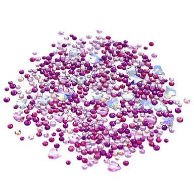 Estella Flat Back Crystals Non Hotfix Mix Love Heart - Bluestreak Crystals