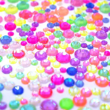 Estella Flat Back Crystals Non Hotfix Mix Neon - Bluestreak Crystals