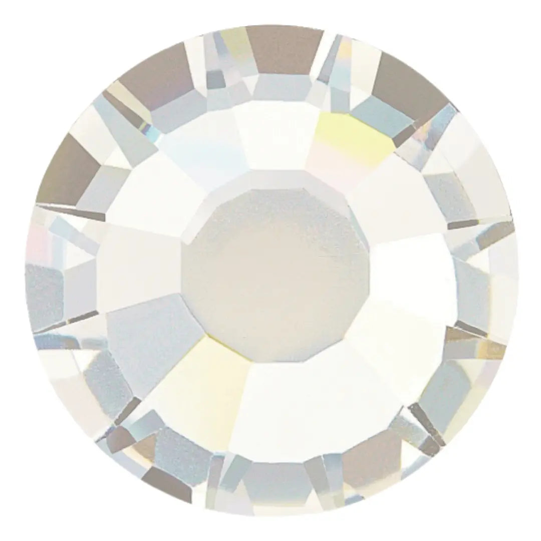 Estella Flat Back Crystals Non Hotfix White Opal - Bluestreak Crystals