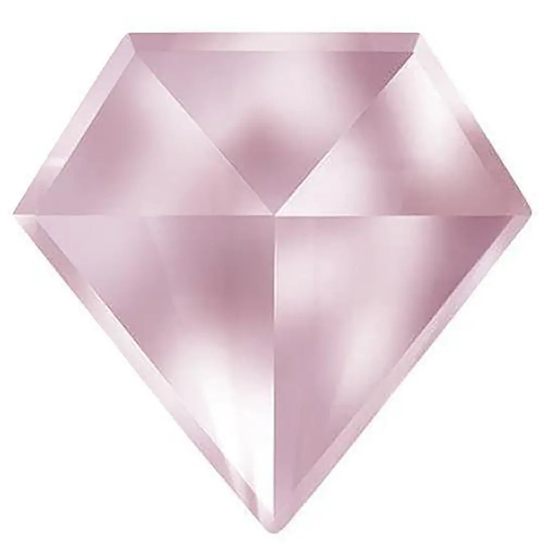 Estella Flat Back Shaped Rhinestones Non Hotfix Diamond Light Rose - Bluestreak Crystals