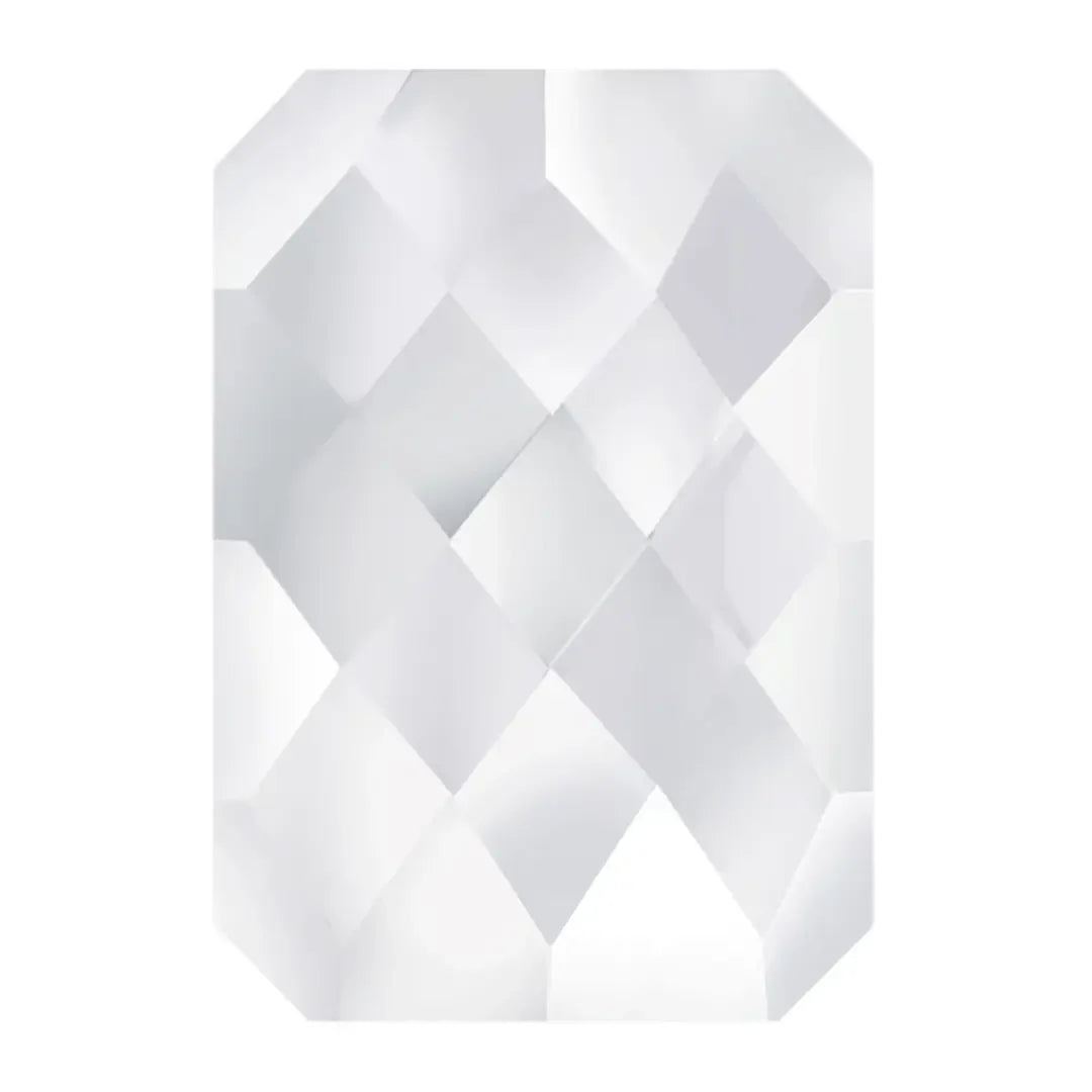 Estella Flat Back Shaped Rhinestones Non Hotfix Emerald Cut Crystal - Bluestreak Crystals