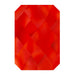 Estella Flat Back Shaped Rhinestones Non Hotfix Emerald Cut Light Siam - Bluestreak Crystals