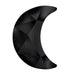 Estella Flat Back Shaped Rhinestones Non Hotfix Moon Jet - Bluestreak Crystals