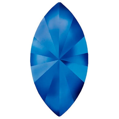 Estella Flat Back Shaped Rhinestones Non Hotfix Navette Sapphire - Bluestreak Crystals