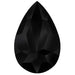 Estella Flat Back Shaped Rhinestones Non Hotfix Pear Jet - Bluestreak Crystals