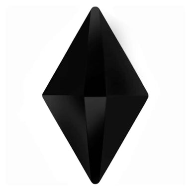 Estella Flat Back Shaped Rhinestones Non Hotfix Rhombus Jet - Bluestreak Crystals