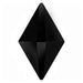 Estella Flat Back Shaped Rhinestones Non Hotfix Rhombus Jet - Bluestreak Crystals