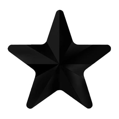 Estella Flat Back Shaped Rhinestones Non Hotfix Star Jet - Bluestreak Crystals