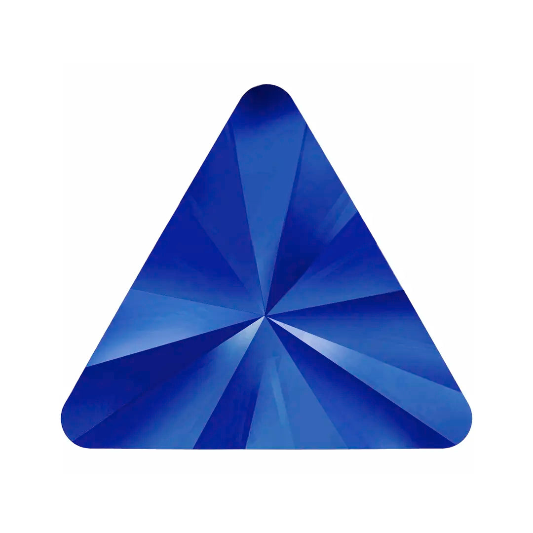 Estella Flat Back Shaped Rhinestones Non Hotfix Triangle Sapphire - Bluestreak Crystals
