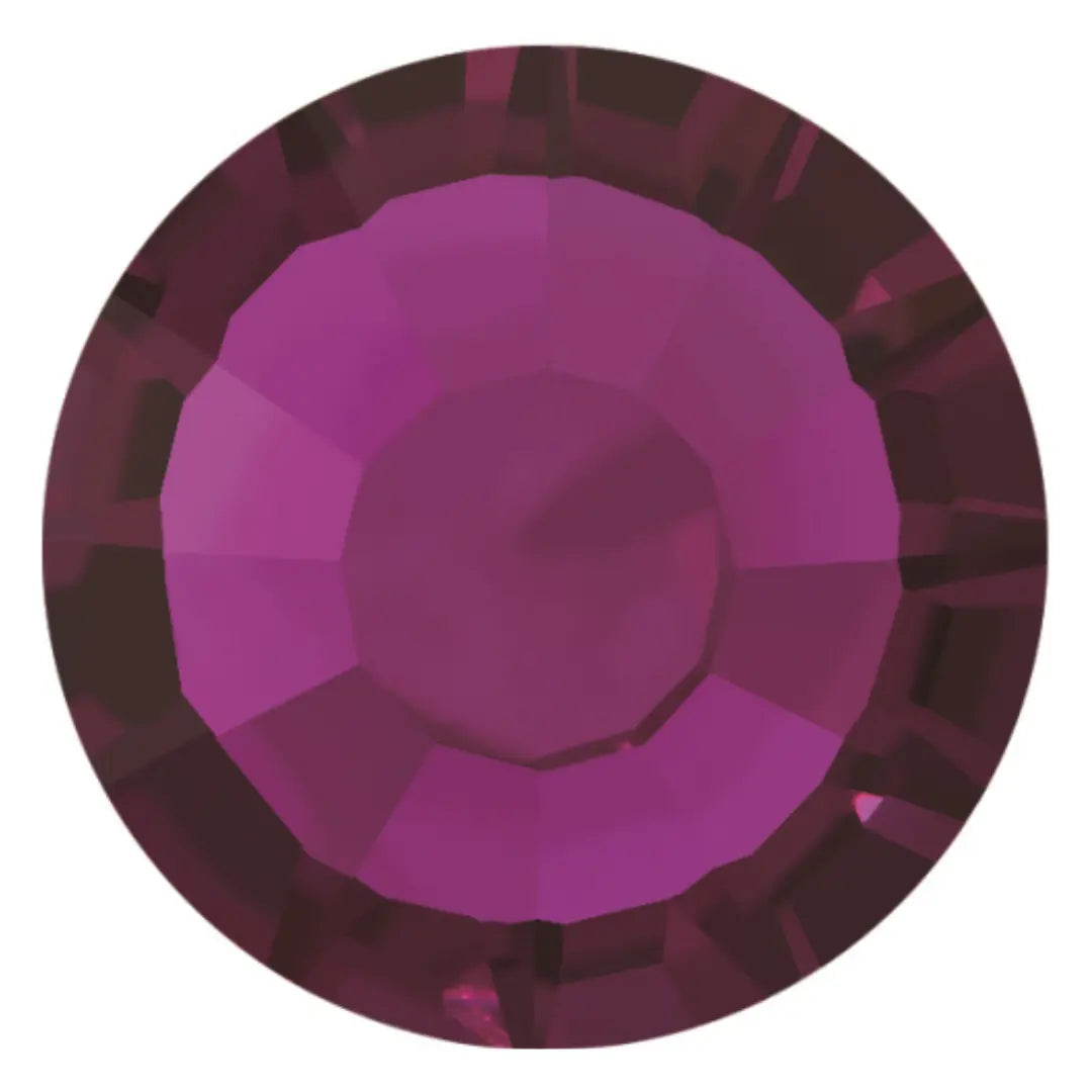 Estella Hotfix Flat Back Crystals Fuchsia - Bluestreak Crystals