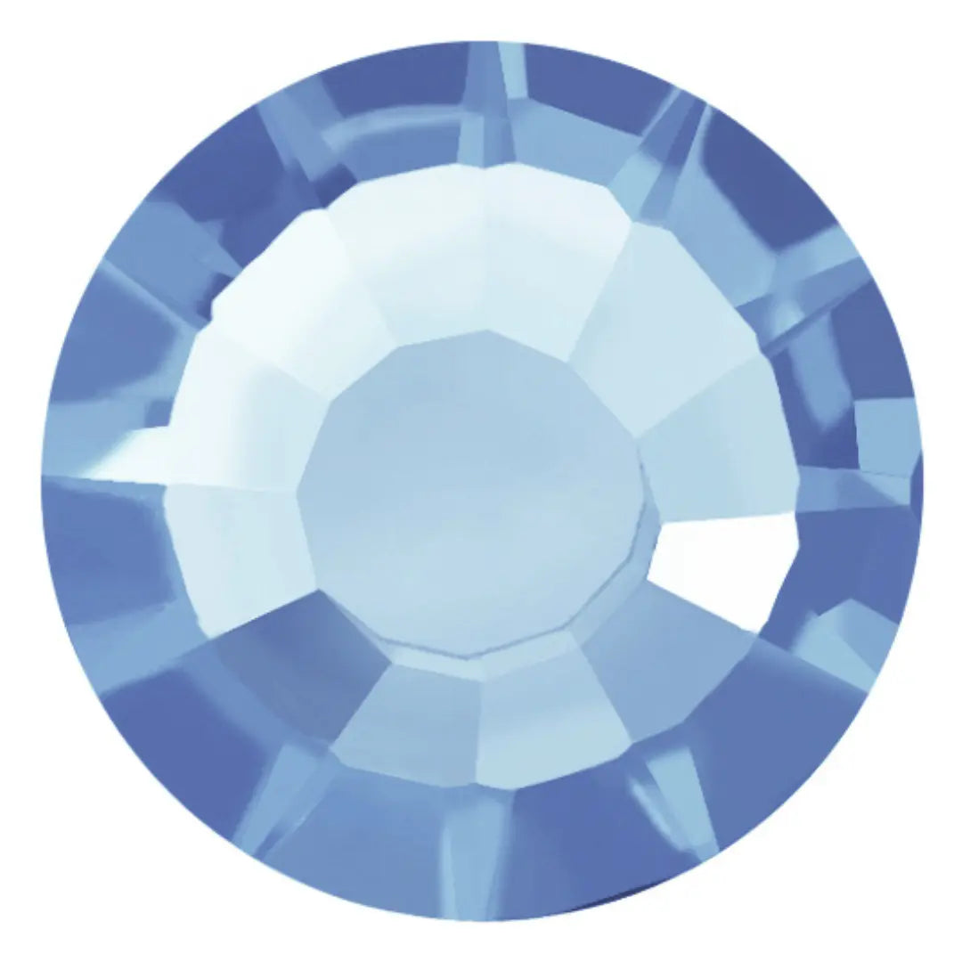 Estella Hotfix Flat Back Crystals Light Sapphire - Bluestreak Crystals