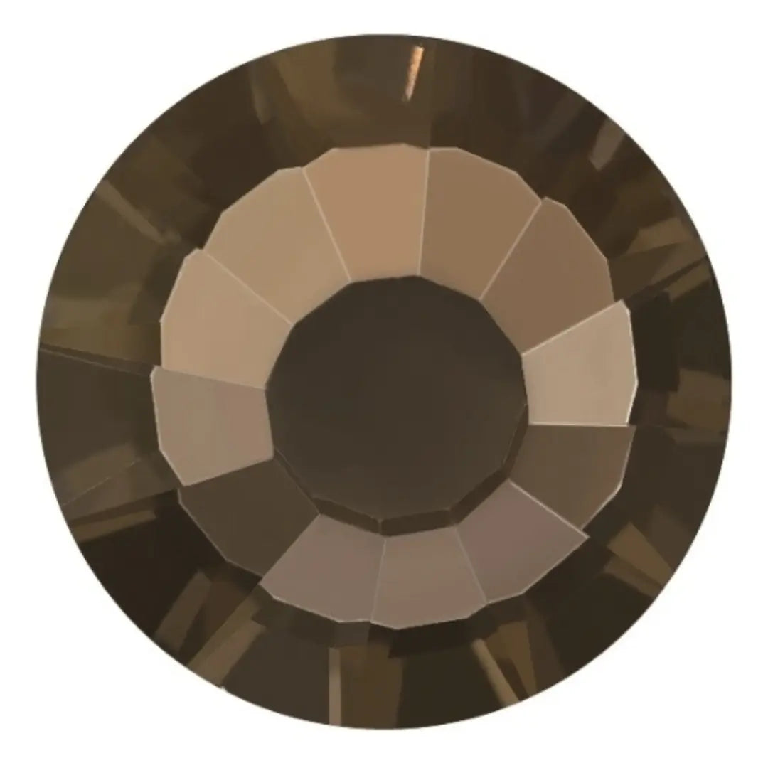 Estella Hotfix Flat Back Crystals Smoked Topaz - Bluestreak Crystals